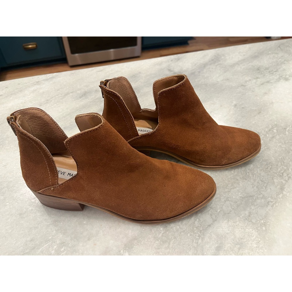 Steve Madden Leather Booties- Size 10
